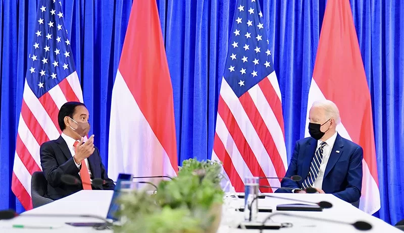 Joko Widodo dan Joe Biden dalam Pembahasan Kerjasama Bilateral Indonesia dengan Amerika Serikat