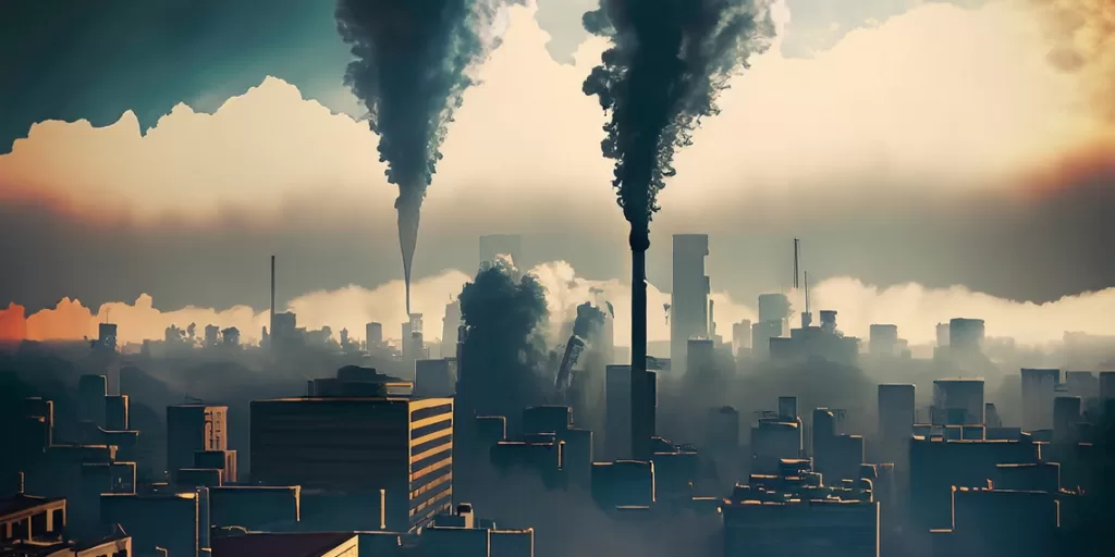 Gambar 3D Pencemaran Udara di Wilayah Perkotaan