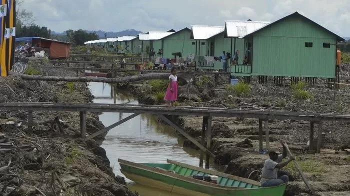 Salah Satu Pemukiman Transmigran Jawa ke Kalimantan